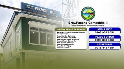 pasong camachile 2 barangay captain|Pasong Camachile II Barangay Hall Map .